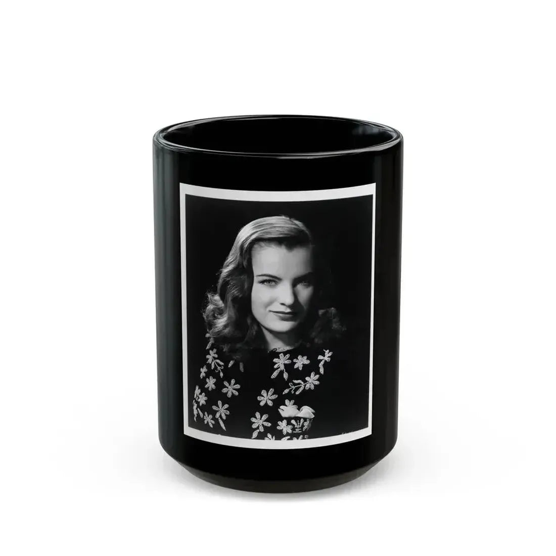 Ella Raines #140 (Vintage Female Icon) Black Coffee Mug 15oz - Go Mug Yourself