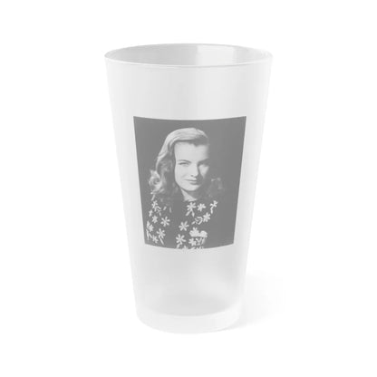 Ella Raines #140 (Vintage Female Icon) Frosted Pint Glass 16oz-16oz-Frosted-Go Mug Yourself