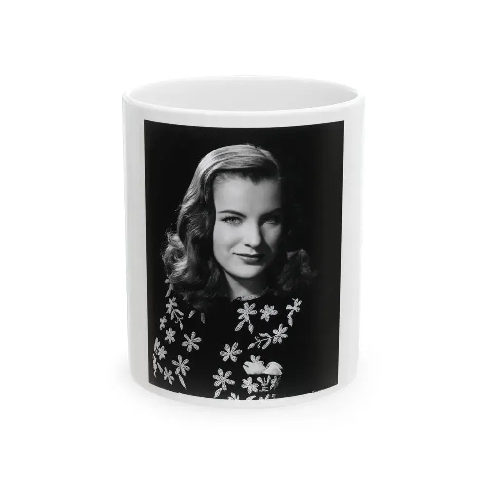 Ella Raines #140 (Vintage Female Icon) White Coffee Mug 11oz - Go Mug Yourself