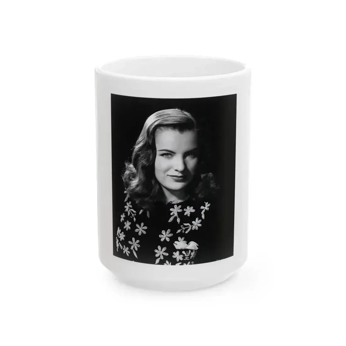 Ella Raines #140 (Vintage Female Icon) White Coffee Mug 15oz - Go Mug Yourself