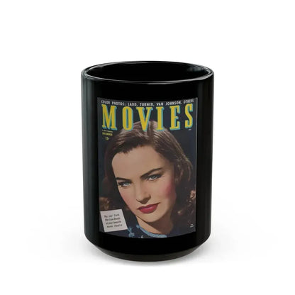 Ella Raines #148 - Mag. Cover (Vintage Female Icon) Black Coffee Mug 15oz - Go Mug Yourself