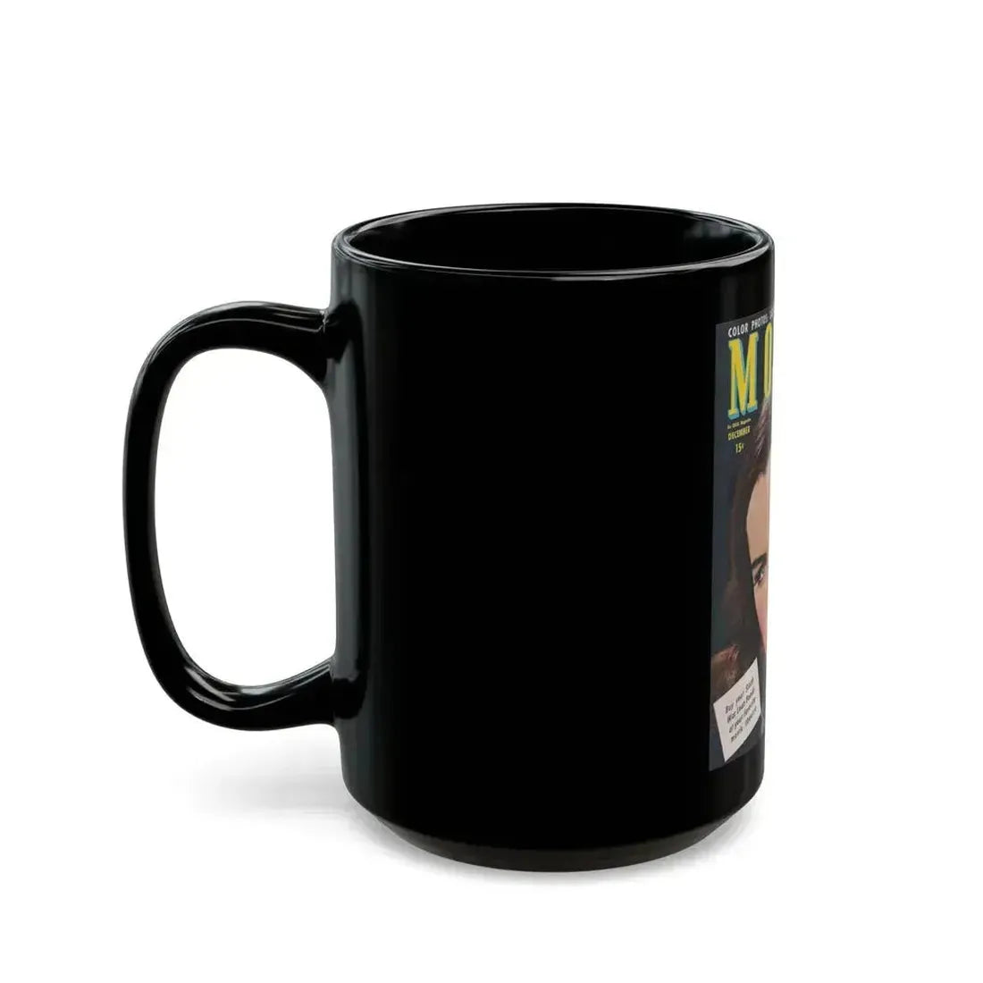 Ella Raines #148 - Mag. Cover (Vintage Female Icon) Black Coffee Mug - Go Mug Yourself