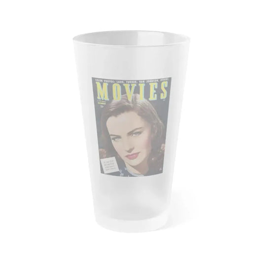 Ella Raines #148 - Mag. Cover (Vintage Female Icon) Frosted Pint Glass 16oz 16oz Frosted - Go Mug Yourself