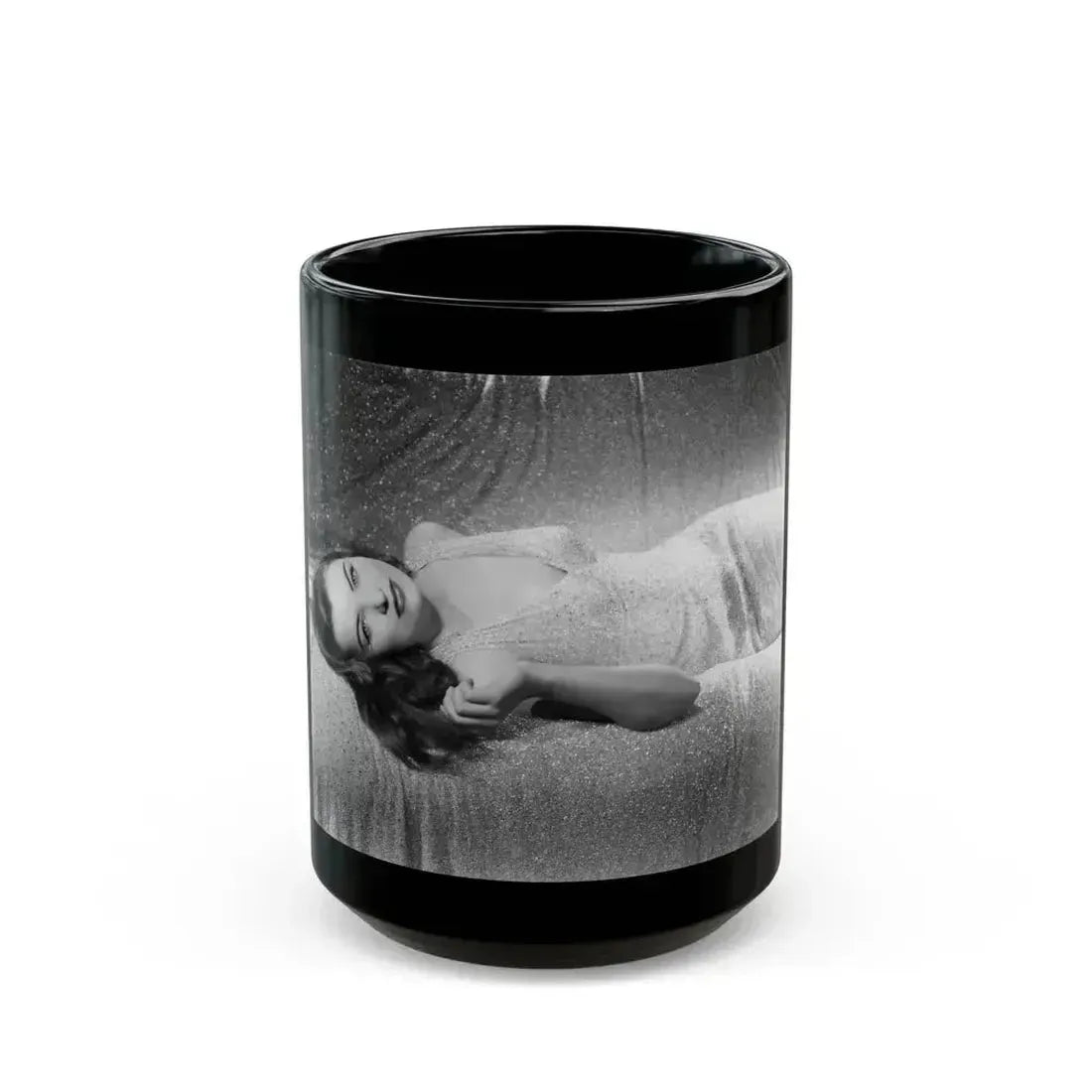 Ella Raines #149 1 (Vintage Female Icon) Black Coffee Mug 15oz - Go Mug Yourself