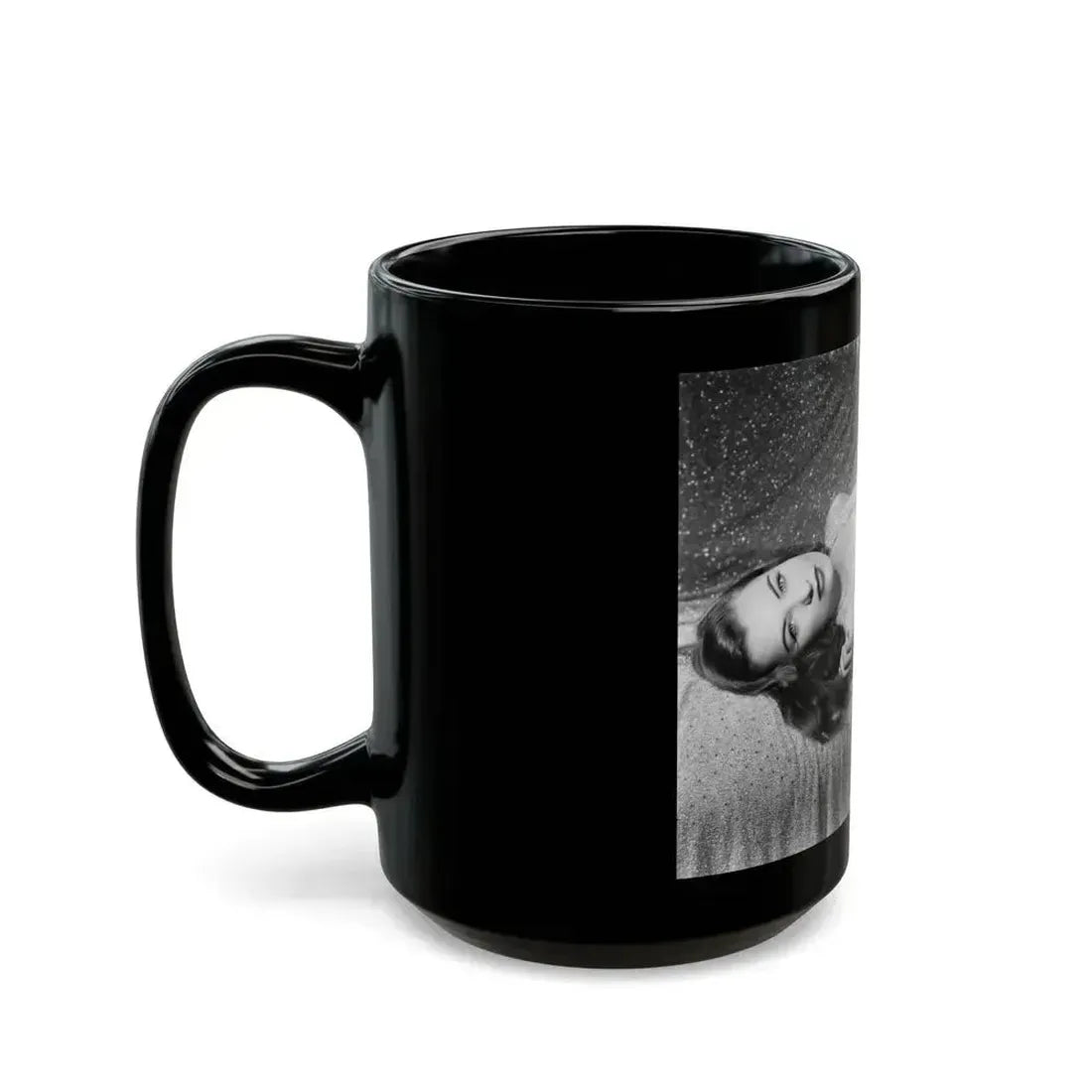 Ella Raines #149 1 (Vintage Female Icon) Black Coffee Mug - Go Mug Yourself