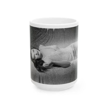 Ella Raines #149 1 (Vintage Female Icon) White Coffee Mug 15oz - Go Mug Yourself