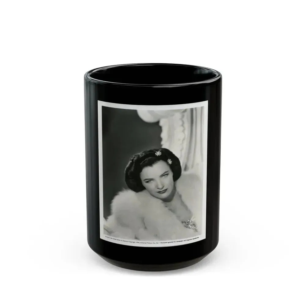 Ella Raines #156 (Vintage Female Icon) Black Coffee Mug 15oz - Go Mug Yourself