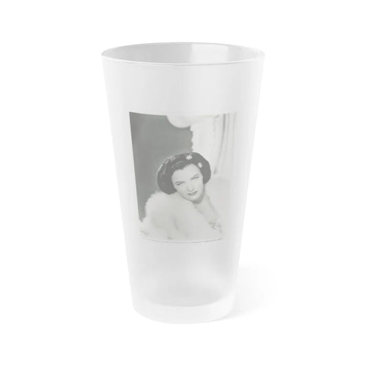 Ella Raines #156 (Vintage Female Icon) Frosted Pint Glass 16oz-16oz-Frosted-Go Mug Yourself