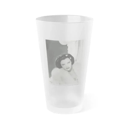 Ella Raines #156 (Vintage Female Icon) Frosted Pint Glass 16oz 16oz Frosted - Go Mug Yourself