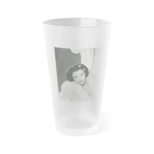 Ella Raines #156 (Vintage Female Icon) Frosted Pint Glass 16oz 16oz Frosted - Go Mug Yourself