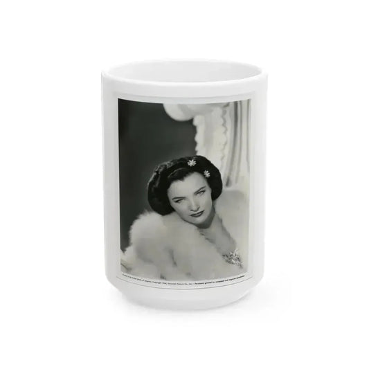 Ella Raines #156 (Vintage Female Icon) White Coffee Mug 15oz - Go Mug Yourself
