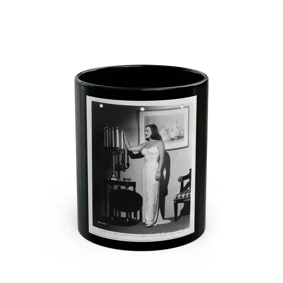 Ella Raines #157 (Vintage Female Icon) Black Coffee Mug 11oz - Go Mug Yourself