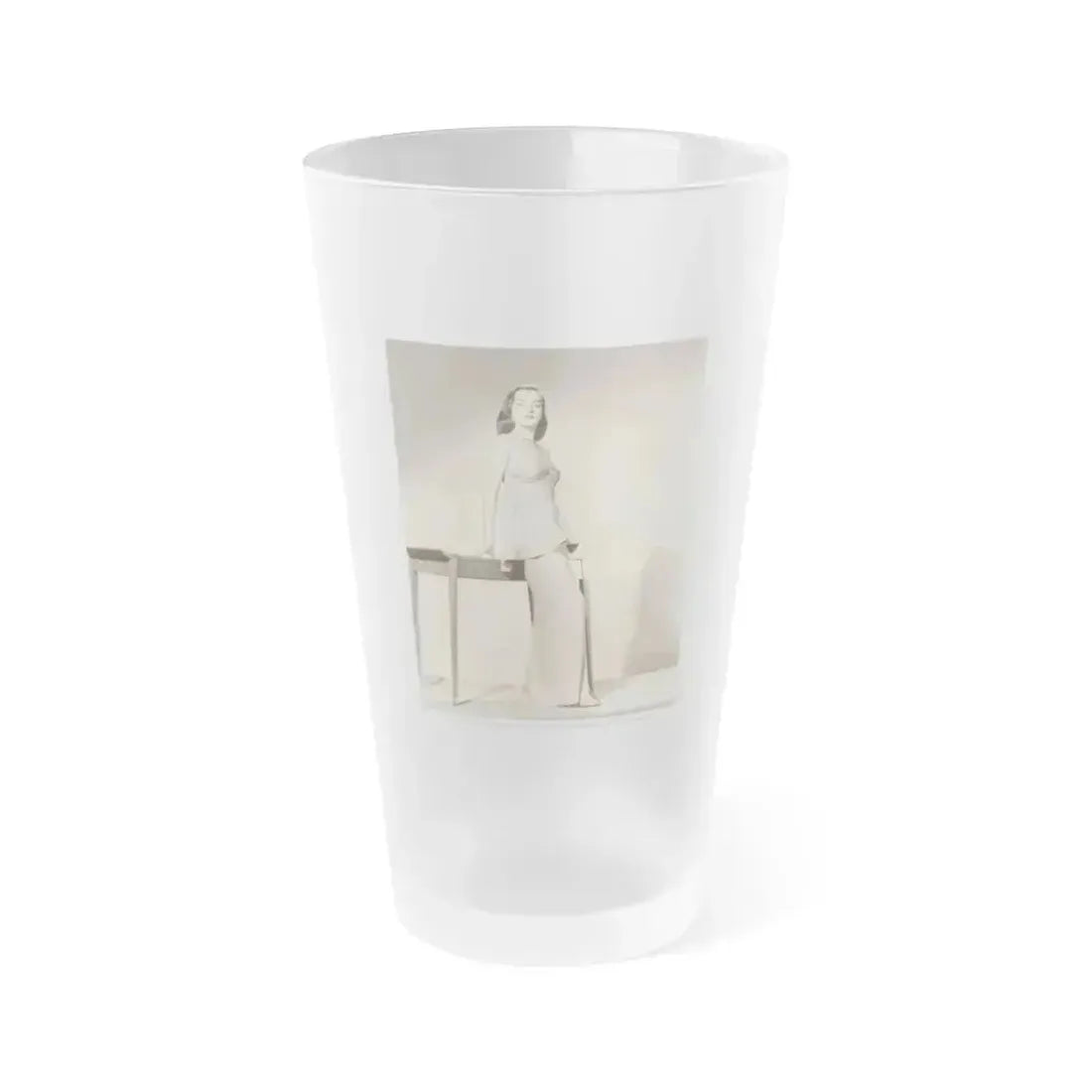 Ella Raines #163 (Vintage Female Icon) Frosted Pint Glass 16oz 16oz Frosted - Go Mug Yourself