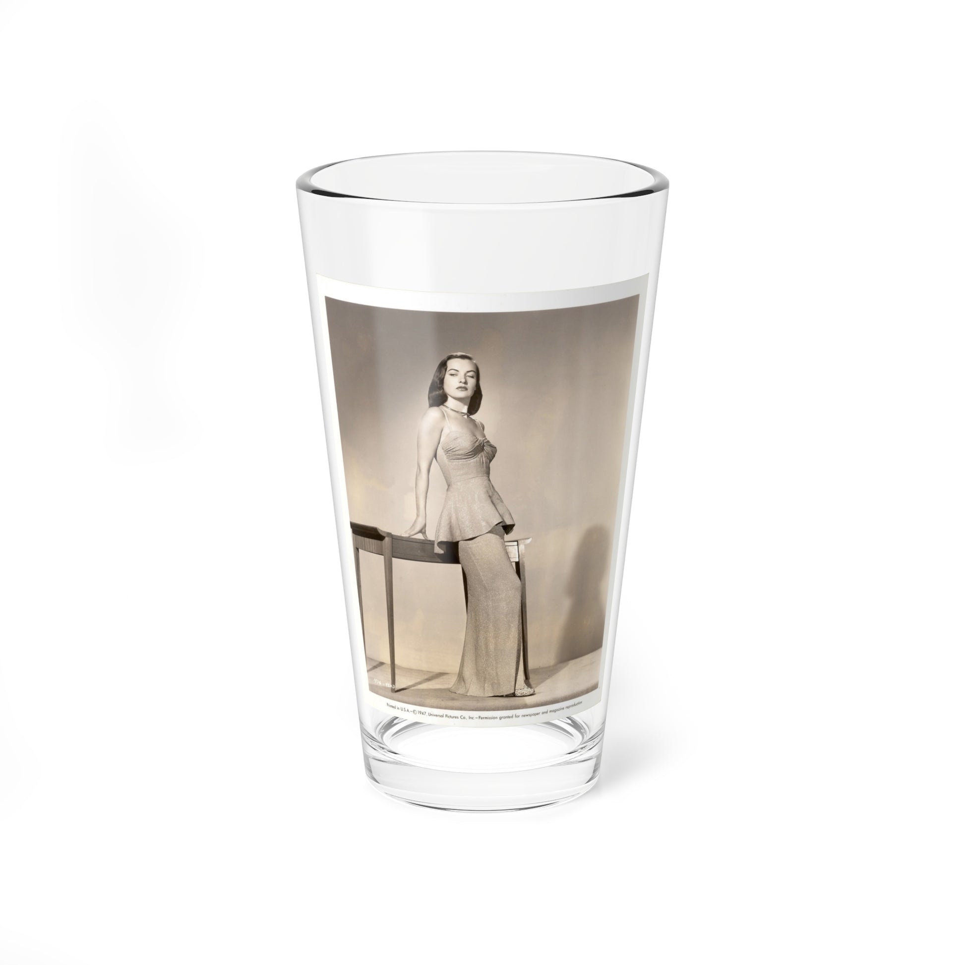 Ella Raines #163 (Vintage Female Icon) Pint Glass 16oz-16oz-Go Mug Yourself