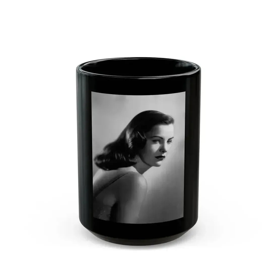 Ella Raines #166 (Vintage Female Icon) Black Coffee Mug 15oz - Go Mug Yourself