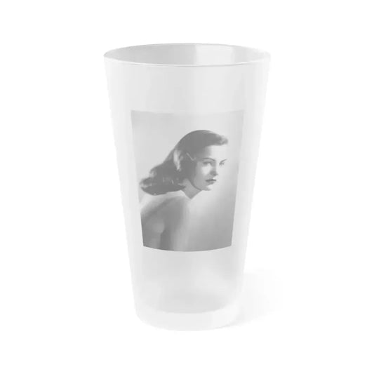 Ella Raines #166 (Vintage Female Icon) Frosted Pint Glass 16oz 16oz Frosted - Go Mug Yourself