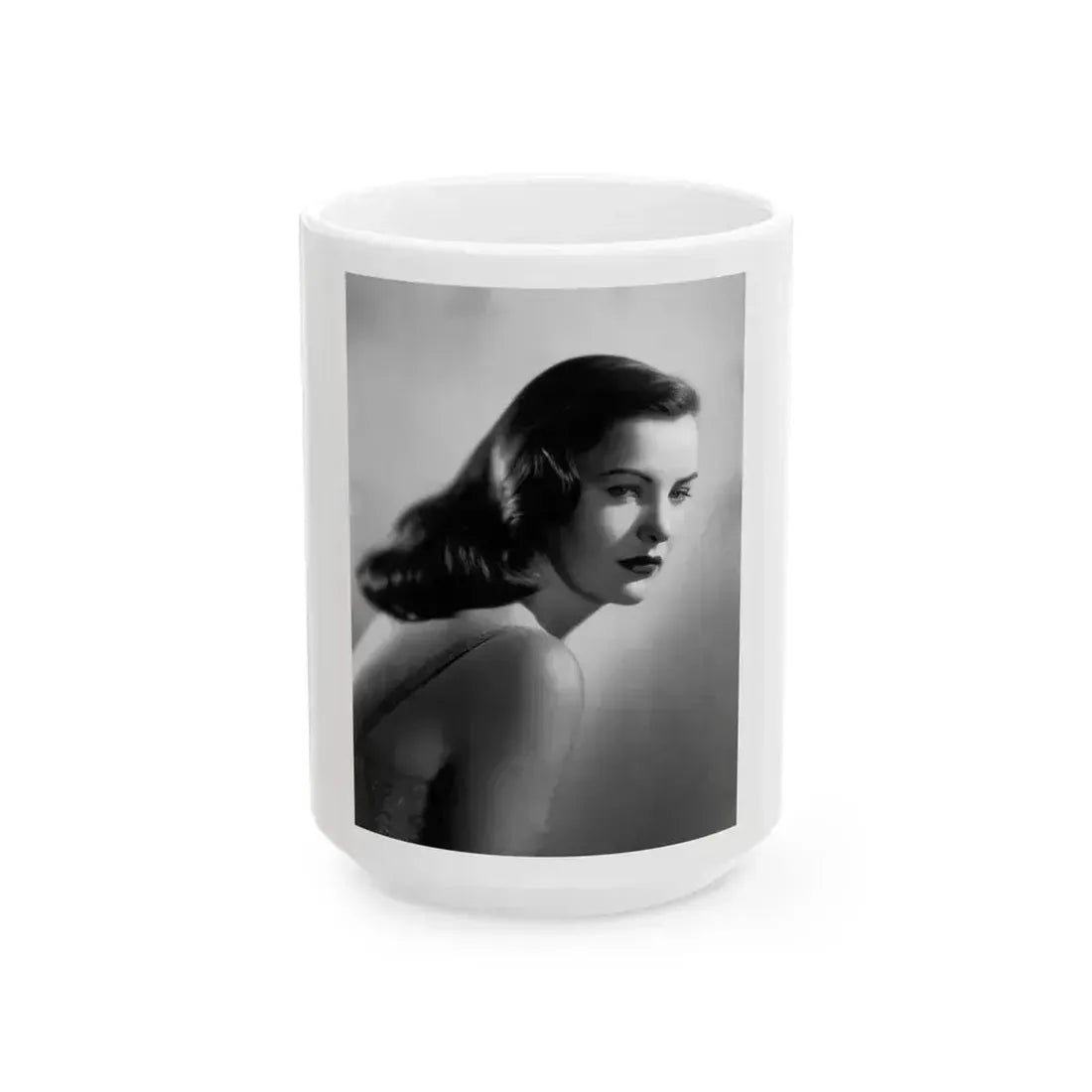 Ella Raines #166 (Vintage Female Icon) White Coffee Mug 15oz - Go Mug Yourself