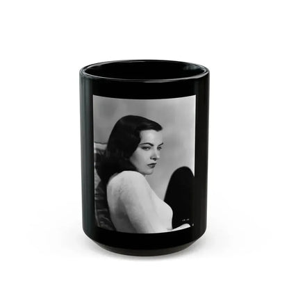 Ella Raines #169 (Vintage Female Icon) Black Coffee Mug 15oz - Go Mug Yourself