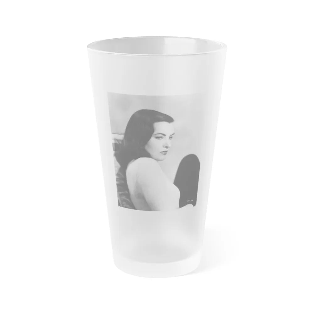 Ella Raines #169 (Vintage Female Icon) Frosted Pint Glass 16oz-16oz-Frosted-Go Mug Yourself