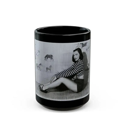Ella Raines #174 (Vintage Female Icon) Black Coffee Mug 15oz - Go Mug Yourself