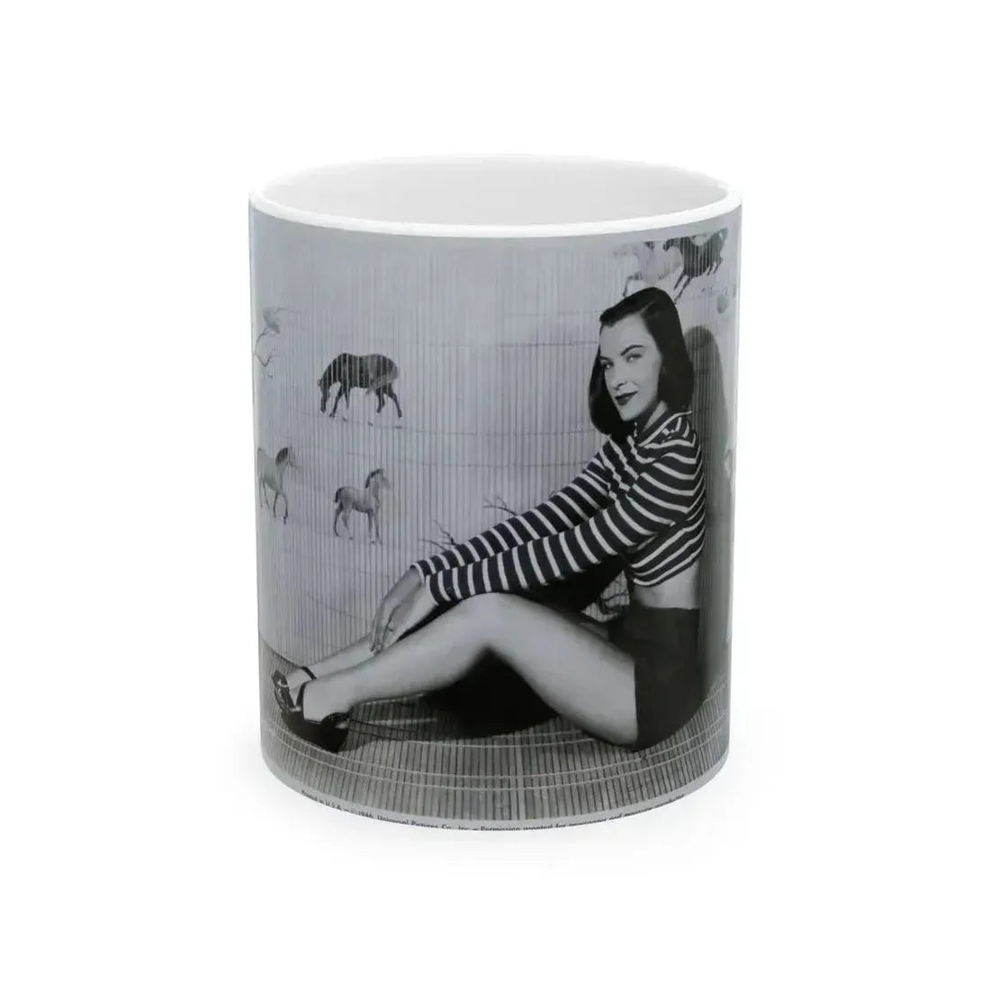 Ella Raines #174 (Vintage Female Icon) White Coffee Mug 11oz - Go Mug Yourself
