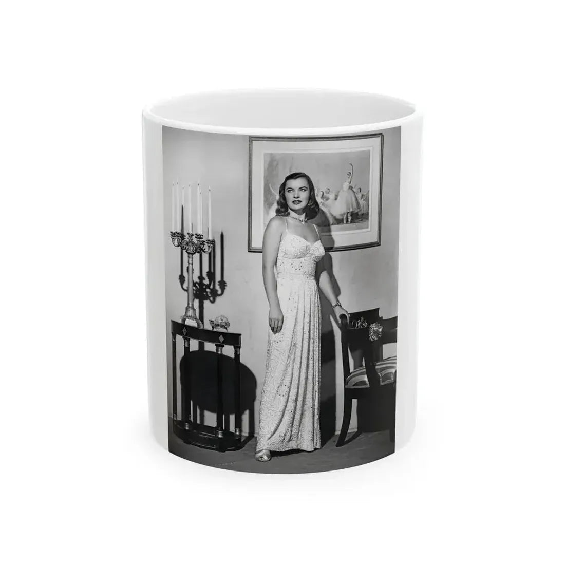 Ella Raines #175 (Vintage Female Icon) White Coffee Mug 11oz - Go Mug Yourself