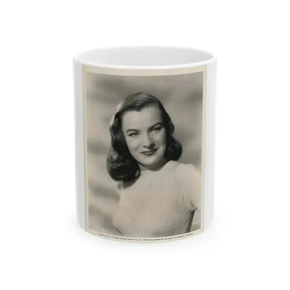 Ella Raines #183 (Vintage Female Icon) White Coffee Mug 11oz - Go Mug Yourself
