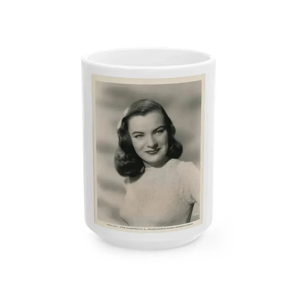 Ella Raines #183 (Vintage Female Icon) White Coffee Mug 15oz - Go Mug Yourself
