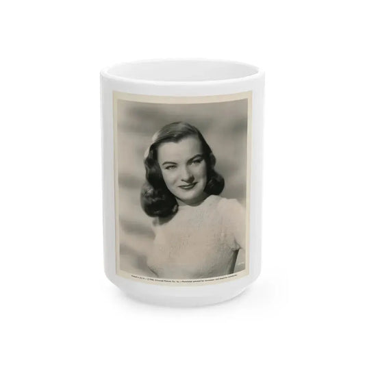 Ella Raines #183 (Vintage Female Icon) White Coffee Mug 15oz - Go Mug Yourself