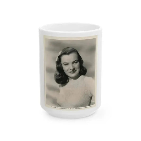 Ella Raines #183 (Vintage Female Icon) White Coffee Mug 15oz - Go Mug Yourself