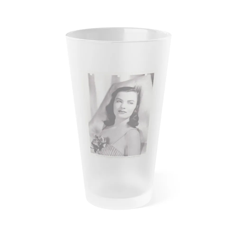 Ella Raines #188 (Vintage Female Icon) Frosted Pint Glass 16oz-16oz-Frosted-Go Mug Yourself