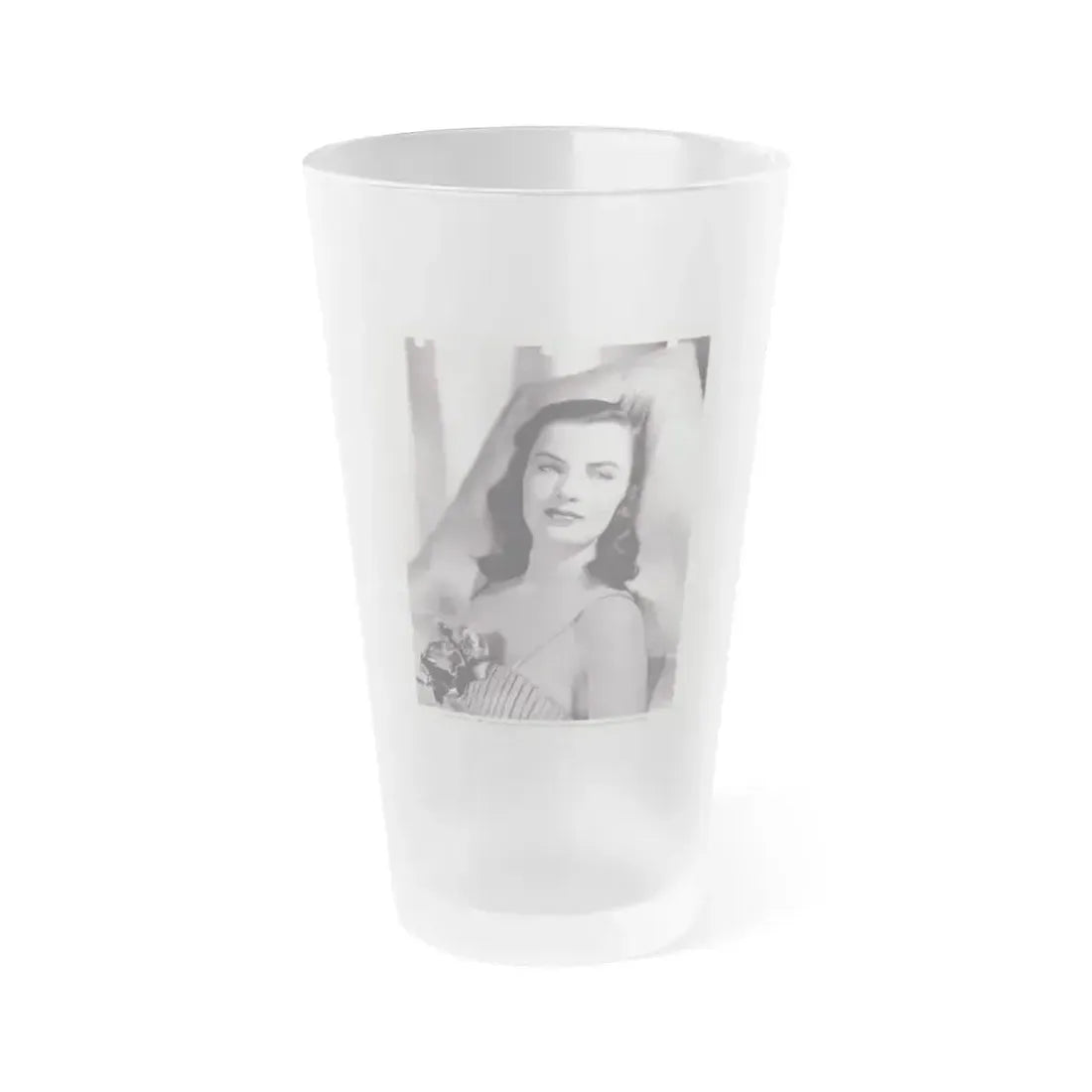 Ella Raines #188 (Vintage Female Icon) Frosted Pint Glass 16oz 16oz Frosted - Go Mug Yourself