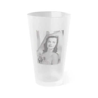 Ella Raines #188 (Vintage Female Icon) Frosted Pint Glass 16oz 16oz Frosted - Go Mug Yourself