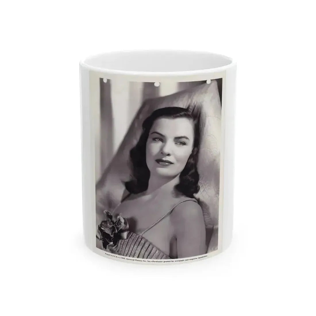 Ella Raines #188 (Vintage Female Icon) White Coffee Mug 11oz - Go Mug Yourself