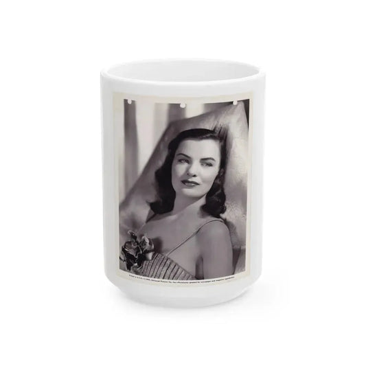 Ella Raines #188 (Vintage Female Icon) White Coffee Mug 15oz - Go Mug Yourself