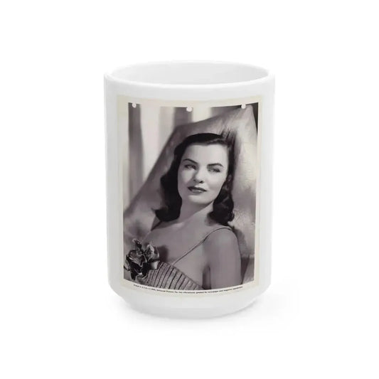 Ella Raines #188 (Vintage Female Icon) White Coffee Mug 15oz - Go Mug Yourself