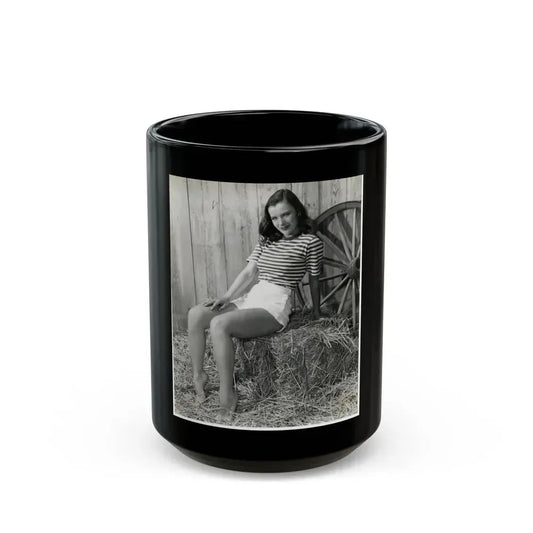 Ella Raines #189 (Vintage Female Icon) Black Coffee Mug 15oz - Go Mug Yourself