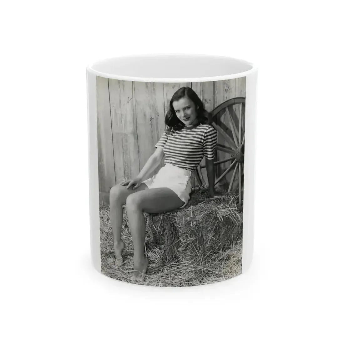 Ella Raines #189 (Vintage Female Icon) White Coffee Mug 11oz - Go Mug Yourself