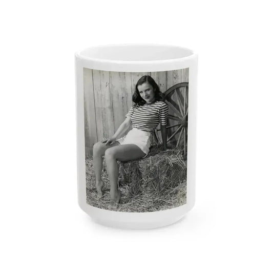 Ella Raines #189 (Vintage Female Icon) White Coffee Mug 15oz - Go Mug Yourself