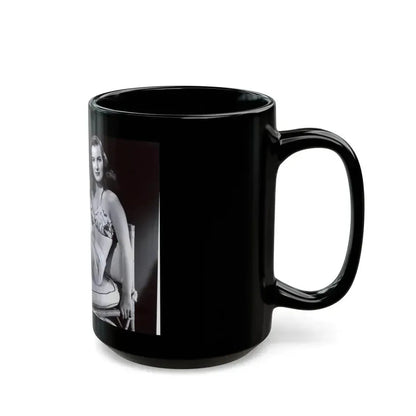 Ella Raines #19 (Vintage Female Icon) Black Coffee Mug - Go Mug Yourself