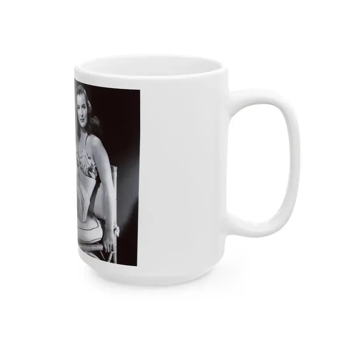 Ella Raines #19 (Vintage Female Icon) White Coffee Mug - Go Mug Yourself