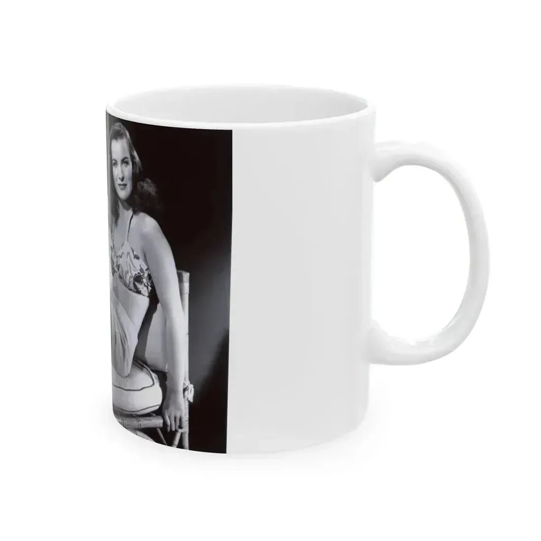 Ella Raines #19 (Vintage Female Icon) White Coffee Mug - Go Mug Yourself