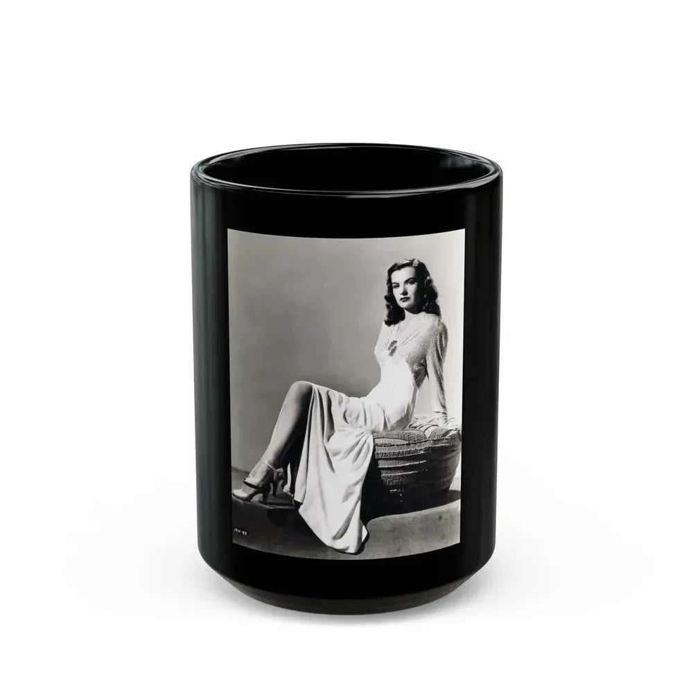 Ella Raines #194 (Vintage Female Icon) Black Coffee Mug 15oz - Go Mug Yourself
