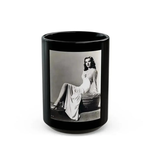 Ella Raines #194 (Vintage Female Icon) Black Coffee Mug 15oz - Go Mug Yourself