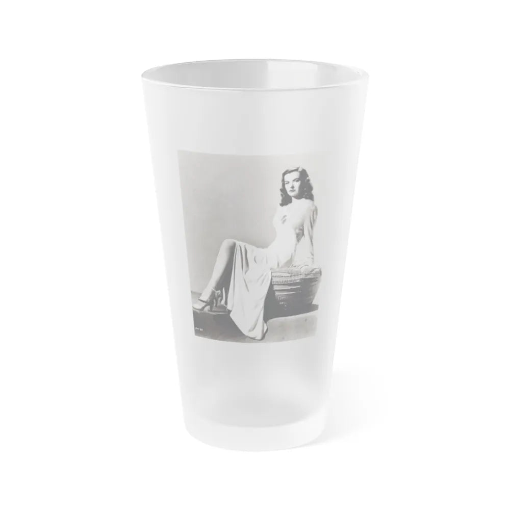 Ella Raines #194 (Vintage Female Icon) Frosted Pint Glass 16oz-16oz-Frosted-Go Mug Yourself