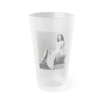 Ella Raines #194 (Vintage Female Icon) Frosted Pint Glass 16oz 16oz Frosted - Go Mug Yourself