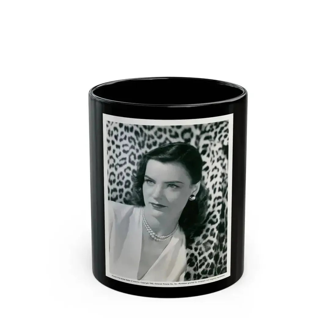 Ella Raines #198 (Vintage Female Icon) Black Coffee Mug 11oz - Go Mug Yourself