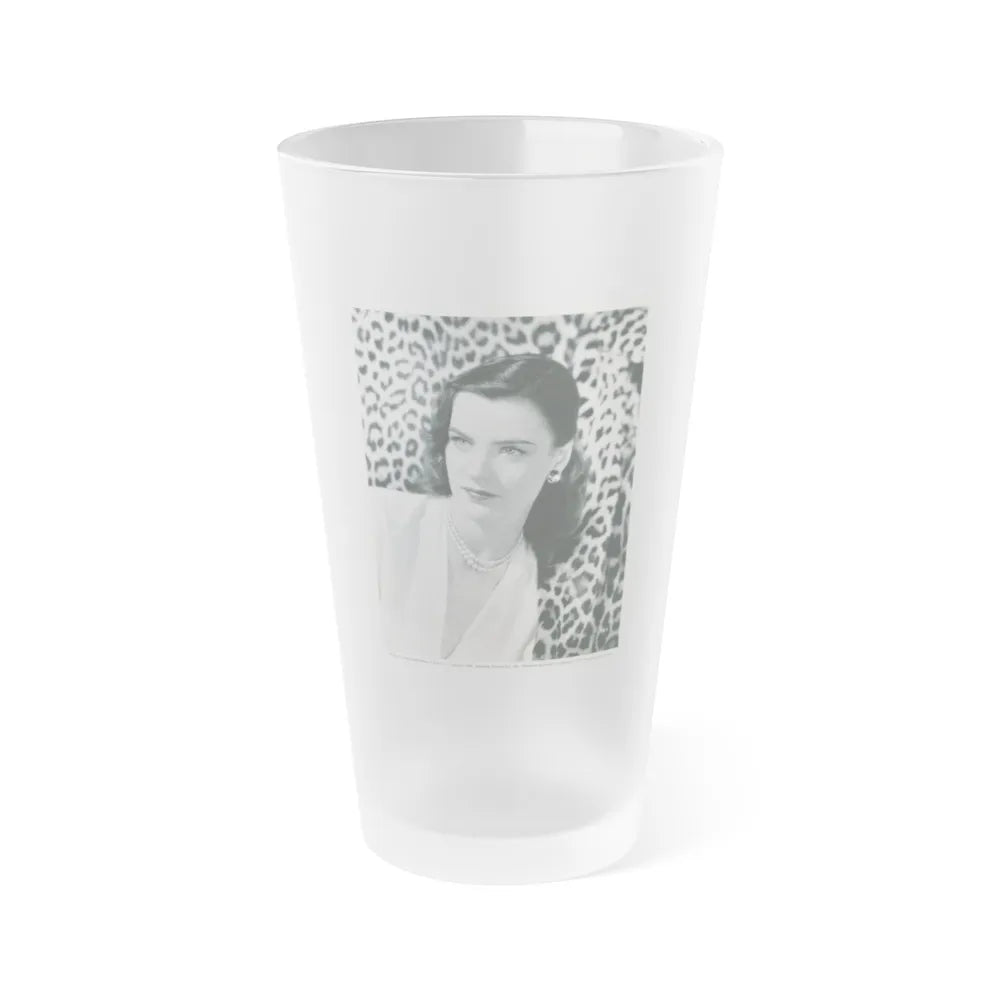 Ella Raines #198 (Vintage Female Icon) Frosted Pint Glass 16oz-16oz-Frosted-Go Mug Yourself