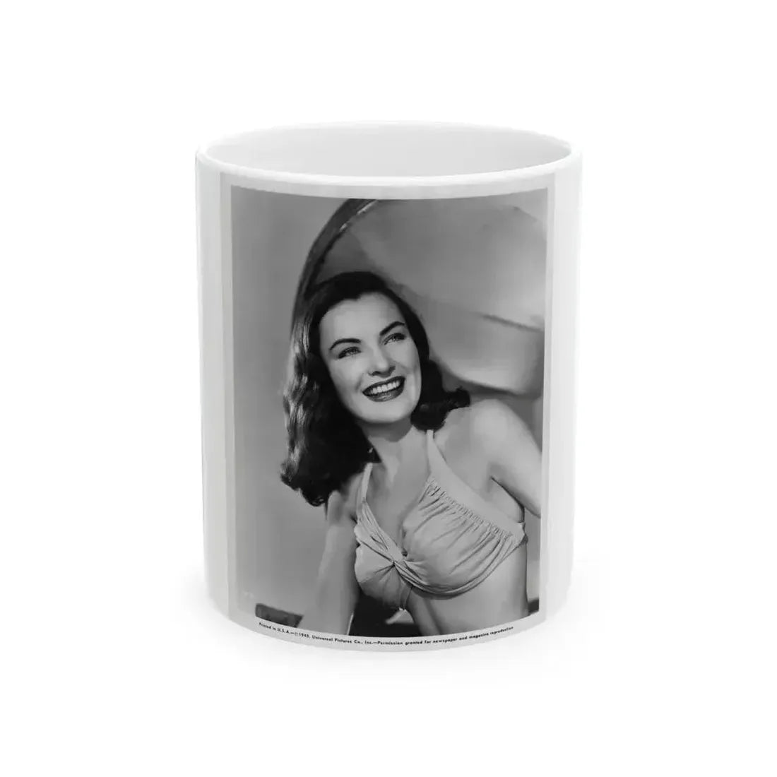 Ella Raines #203 (Vintage Female Icon) White Coffee Mug 11oz - Go Mug Yourself