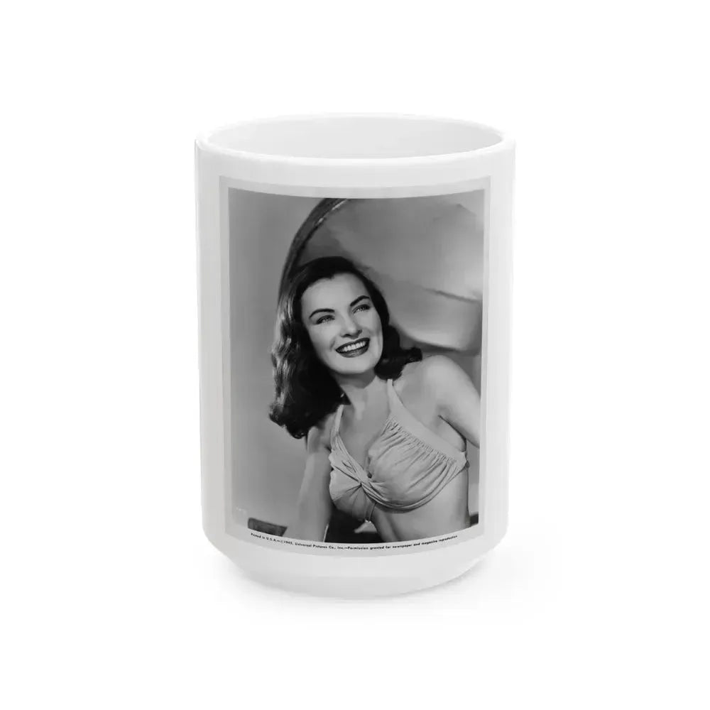 Ella Raines #203 (Vintage Female Icon) White Coffee Mug 15oz - Go Mug Yourself